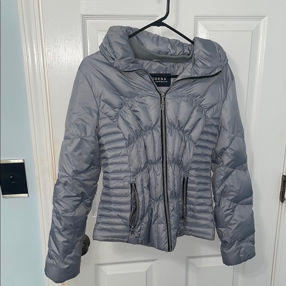 Guess Gray Puffer Jacket